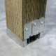 ABA 4x4 ZMAX Galvanized Adjustable Post Base
