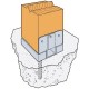 ABA 6x6 ZMAX Galvanized Adjustable Post Base