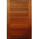 Horizontal slatted door