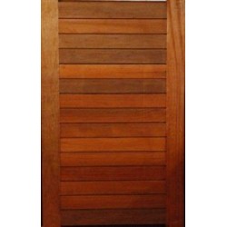 Horizontal slatted door