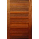 Horizontal slatted door
