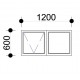 600mm x 900mm Top hung