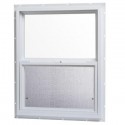 24 in. x 30 in. Single Hung Vinyl Window - White