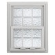 28.125 in. x 28.75 in. Acrylic Block Single Hung Vinyl Window - White