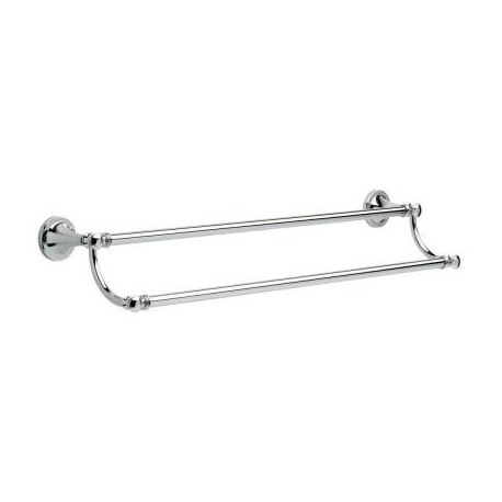 Silverton 24 in. Double Towel Bar in Polished Chrome