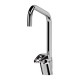 Single-lever kitchen mixer tap, chrome-plated